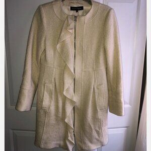 Nanette Lepore Ivory Wool Coat‎ Women’s Size 4